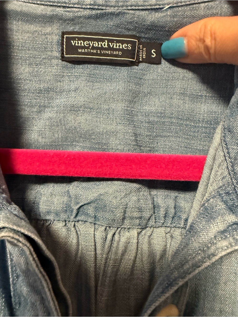 Vineyard Vines Chambray Shirt Dress - NWOT - Size Small - Picture 5 of 6